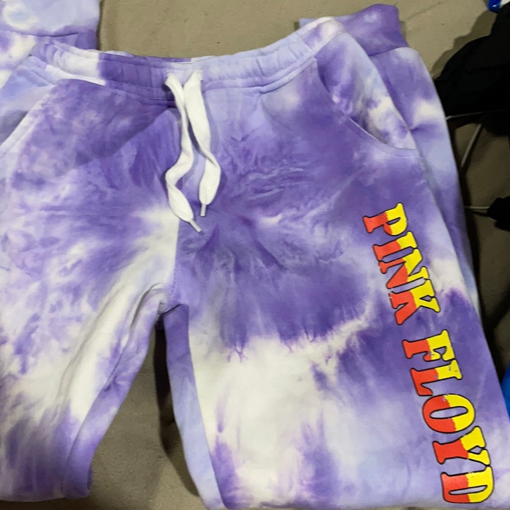 Purple sweat pants Pink Floyd